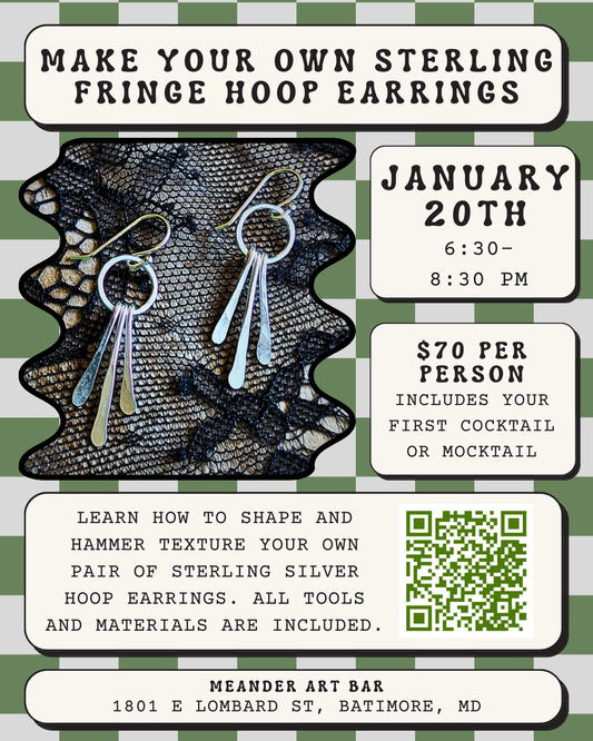 1/20 Make Your Own Silver Fringe Hoop Earrings